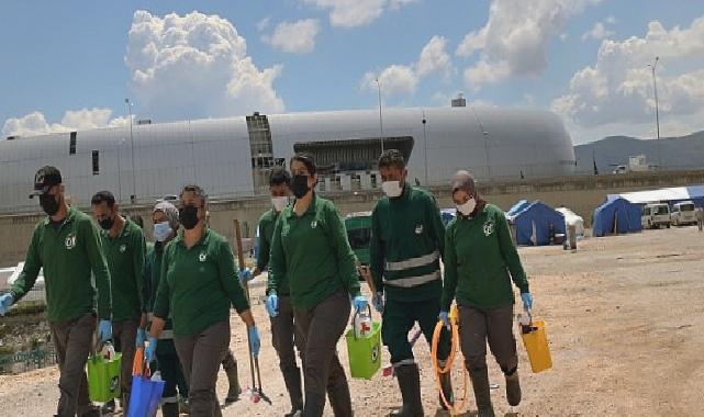 Cif 55 Çadır Kentte Yaşam Alanlarının Temizliği İçin Çalışıyor