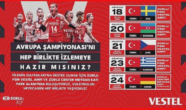 Voleybolda milli heyecan Vestel’le Zorlu Center’da
