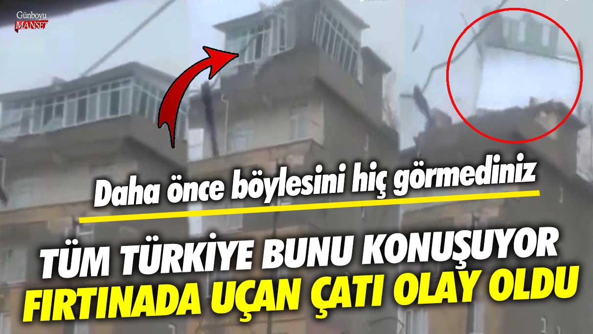 Zonguldak’ta yaşanan fırtına sonucu uçan çatı olayı tüm Türkiye’nin gündeminde! Bu kadar şiddetli bir fırtınayı daha önce hiç görmemiştiniz.