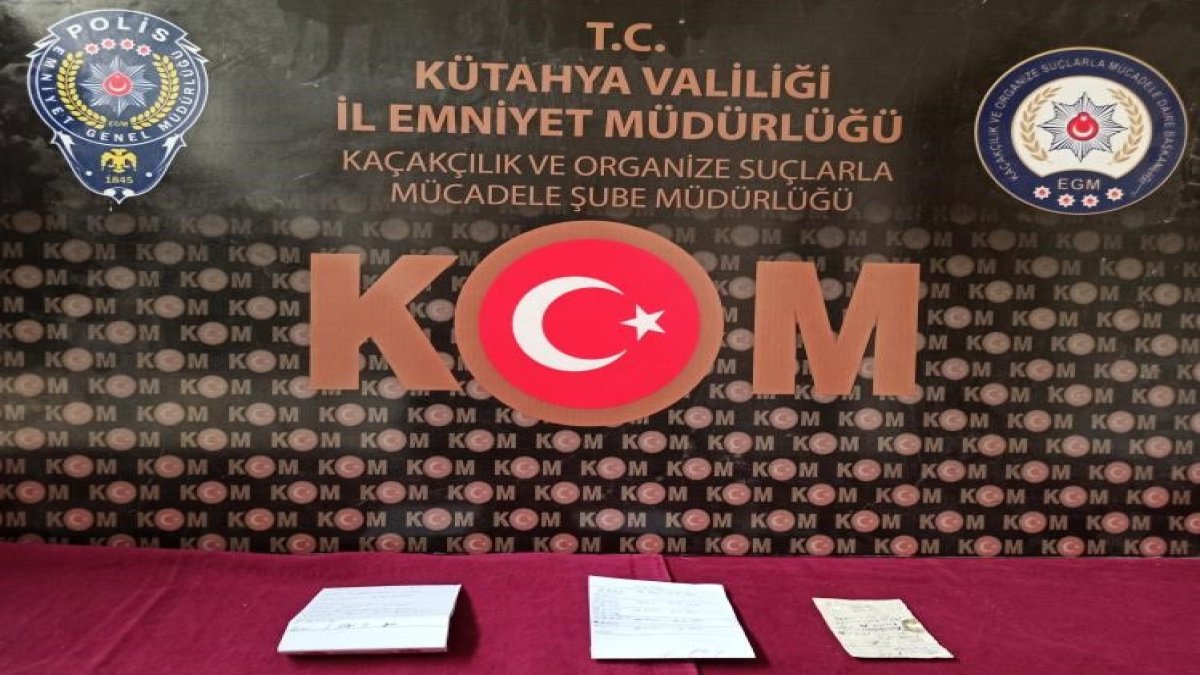 Kütahya’da tefecilik yapan 3 kişi tutuklandı.