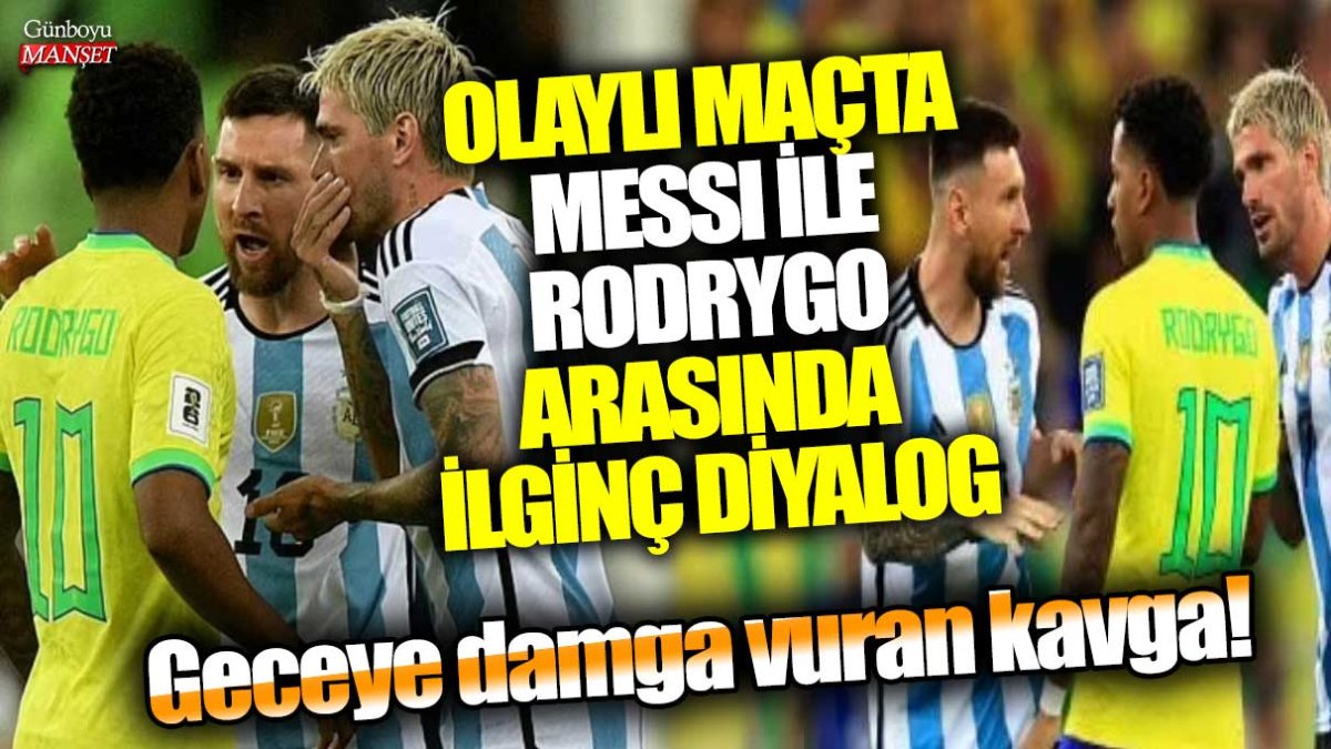 Messi ve Rodrygo arasında ilginç diyalog maçta kavga çıkardı! Geceye damga vuran olaylı maç.