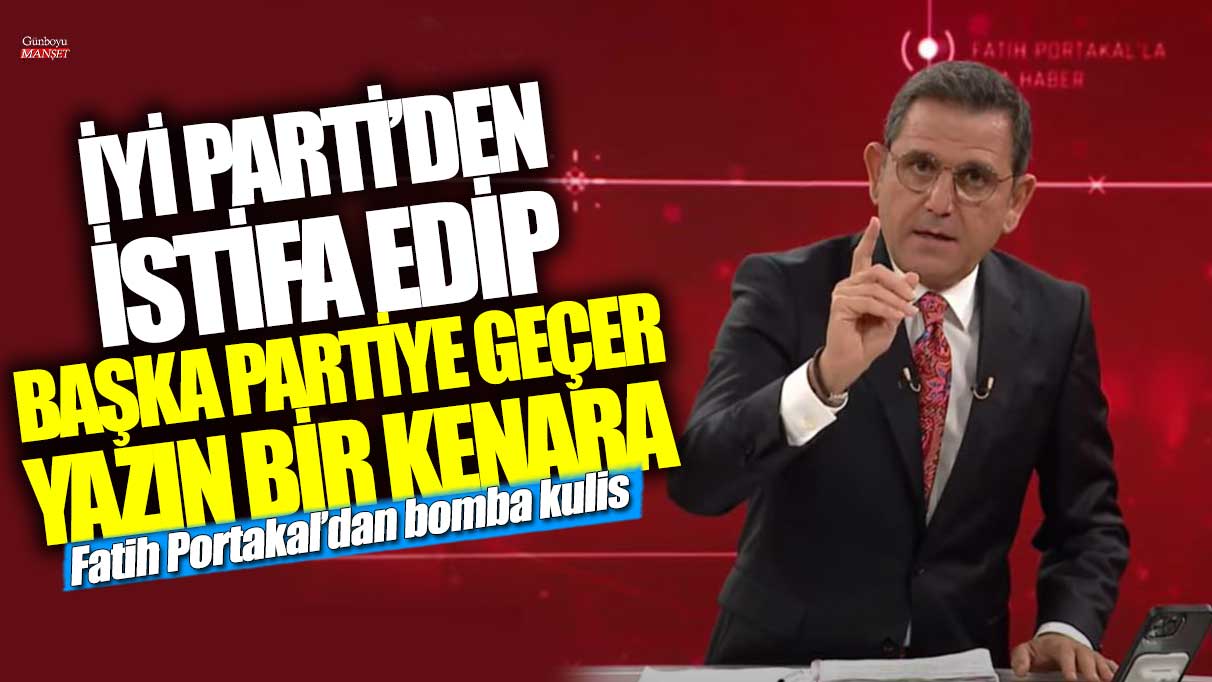 Fatih Portakal’dan şok edici içeriden haber!