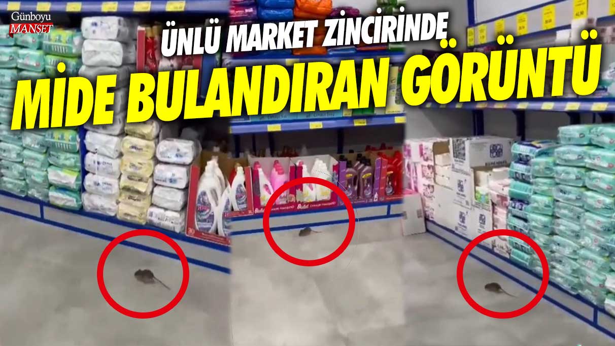 Ünlü market zinciri içinde rahatsız edici manzara ortaya çıktı