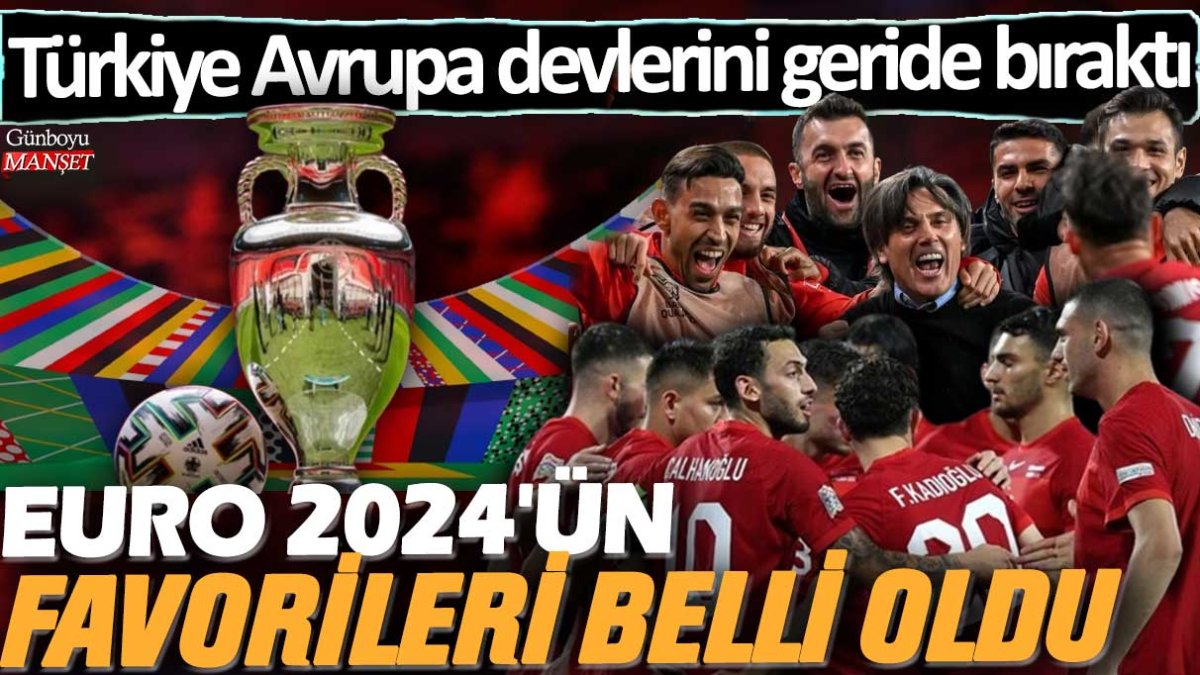 2024 Avrupa Şampiyonası’nın favorileri açıklandı: Türkiye, Avrupa devlerini geride bıraktı.