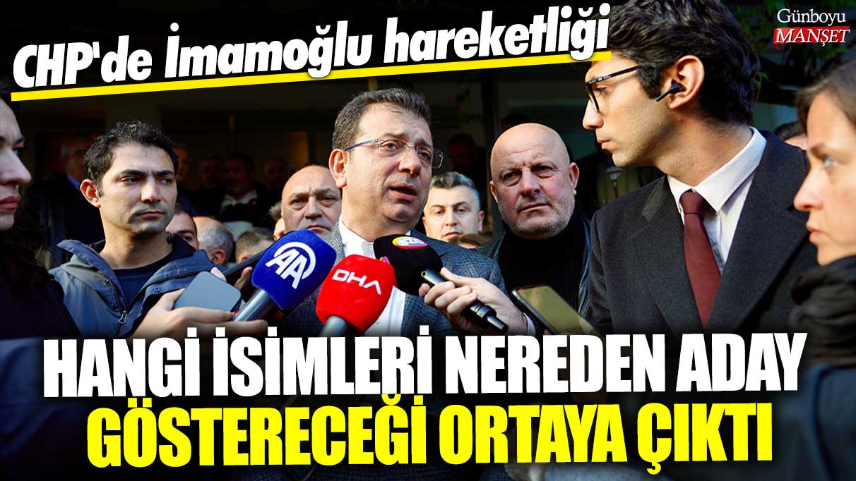 CHP’de İmamoğlu’nun Aday Göstereceği İsimler ve Hareketlilik Detayları Ortaya Çıktı
