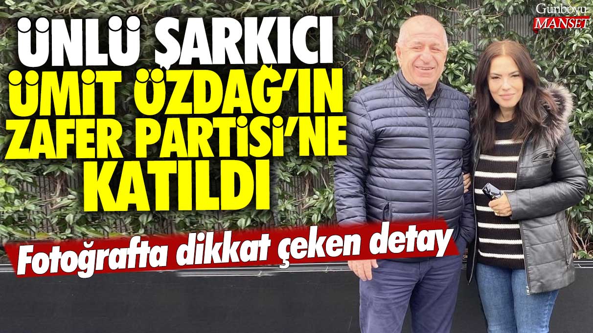 Yeşim Salkım, Ümit Özdağ’ın Zafer Partisi’ne katıldı ve fotoğraftaki detayıyla dikkat çekti!