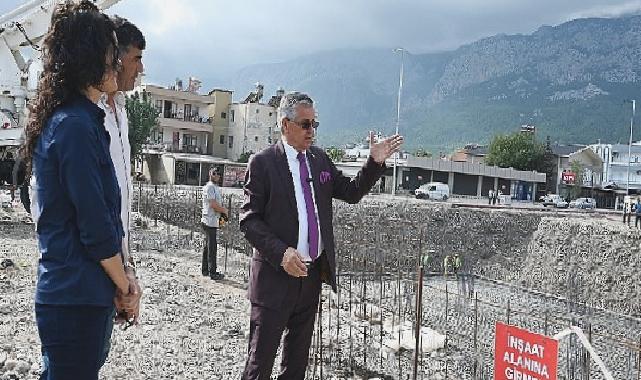 Denizcilik Fakültesi ve yurt binasında beton dökümü başladı