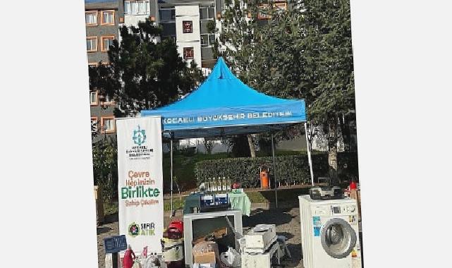 Kocaeli’de 2 ton elektronik atık 700 lt bitkisel yağ toplandı
