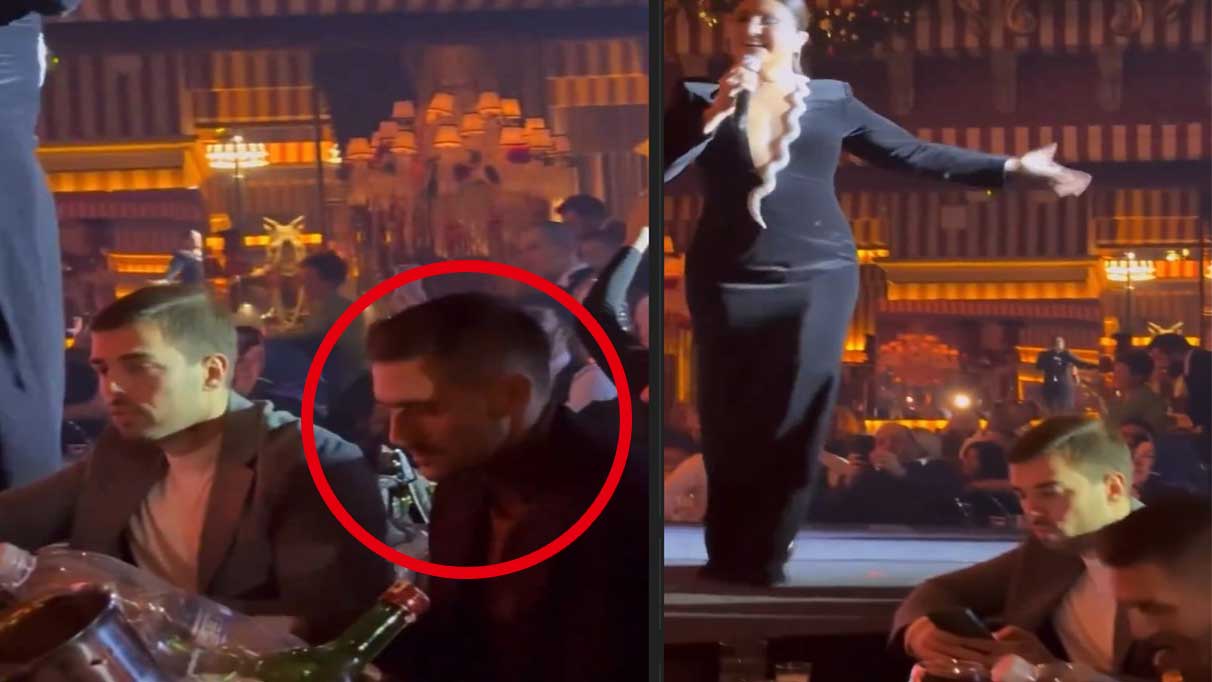 Fenerbahçeli futbol yıldızı, derbi sonrası Sibel Can konserine gitti.
