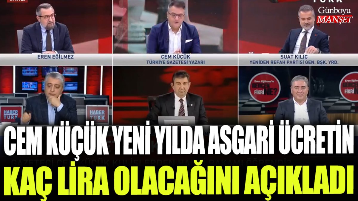 Cem Küçük’ten yeni yılın asgari ücreti hakkında açıklama
