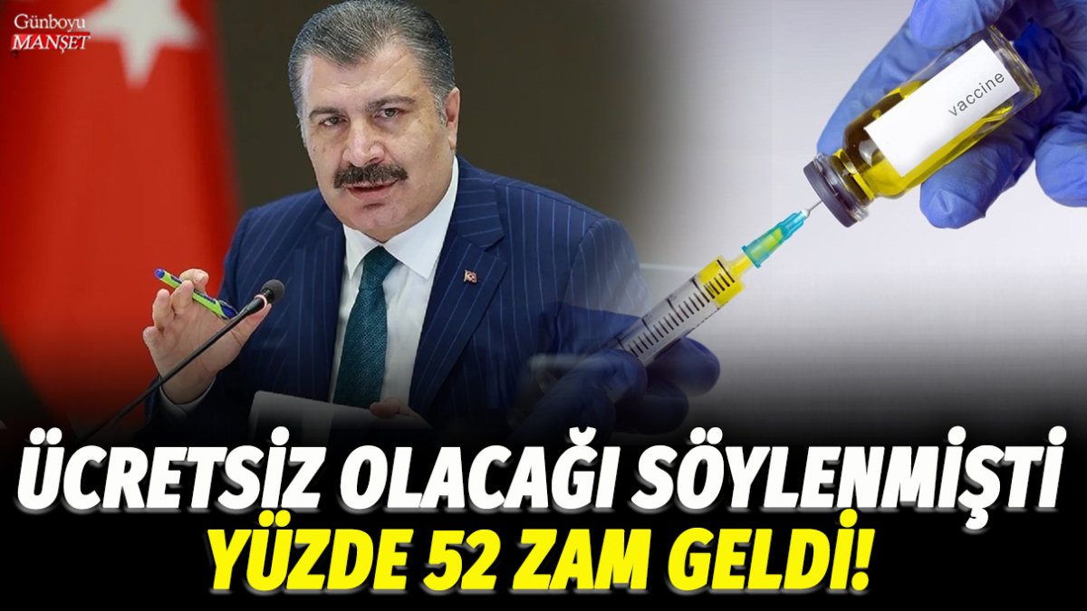 Ücretsiz olduğu söylenen şey için yüzde 52 zam yapıldı