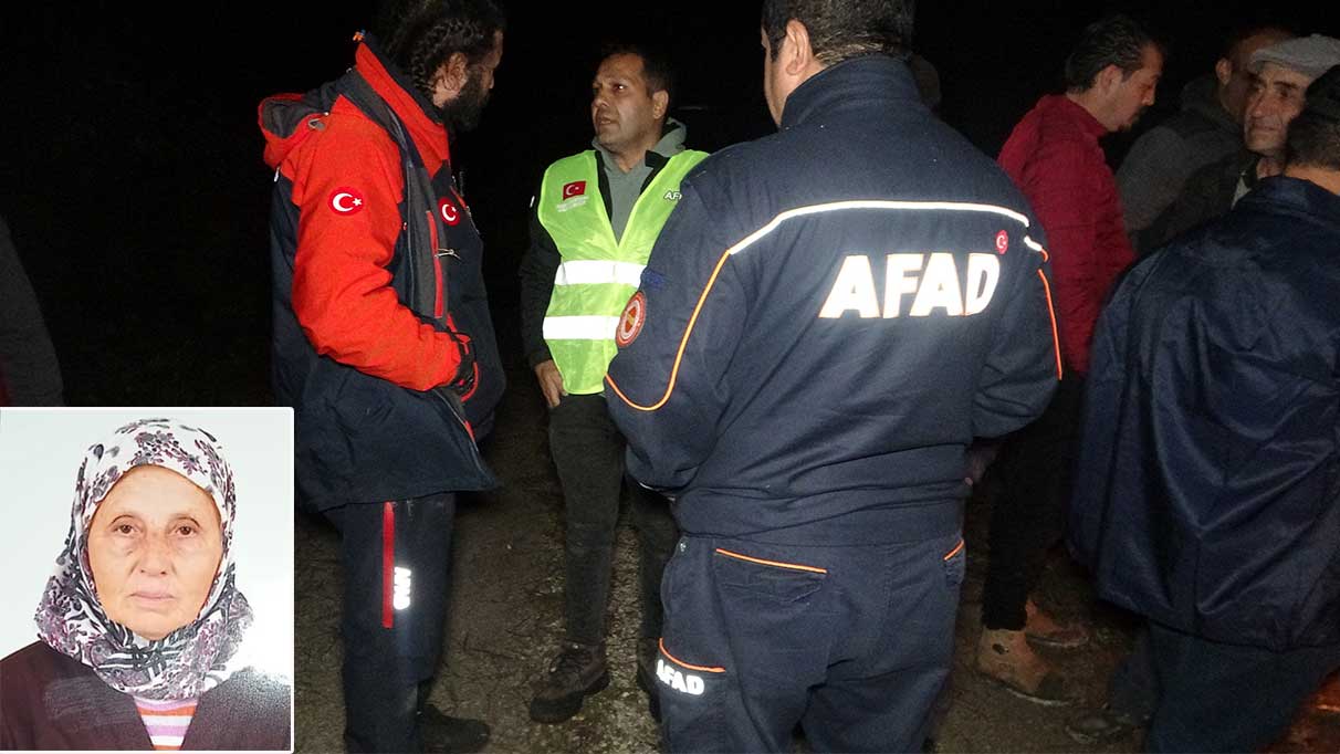 Yaşlı bir kadın mantar toplamak için gittiği yerde kayboldu.