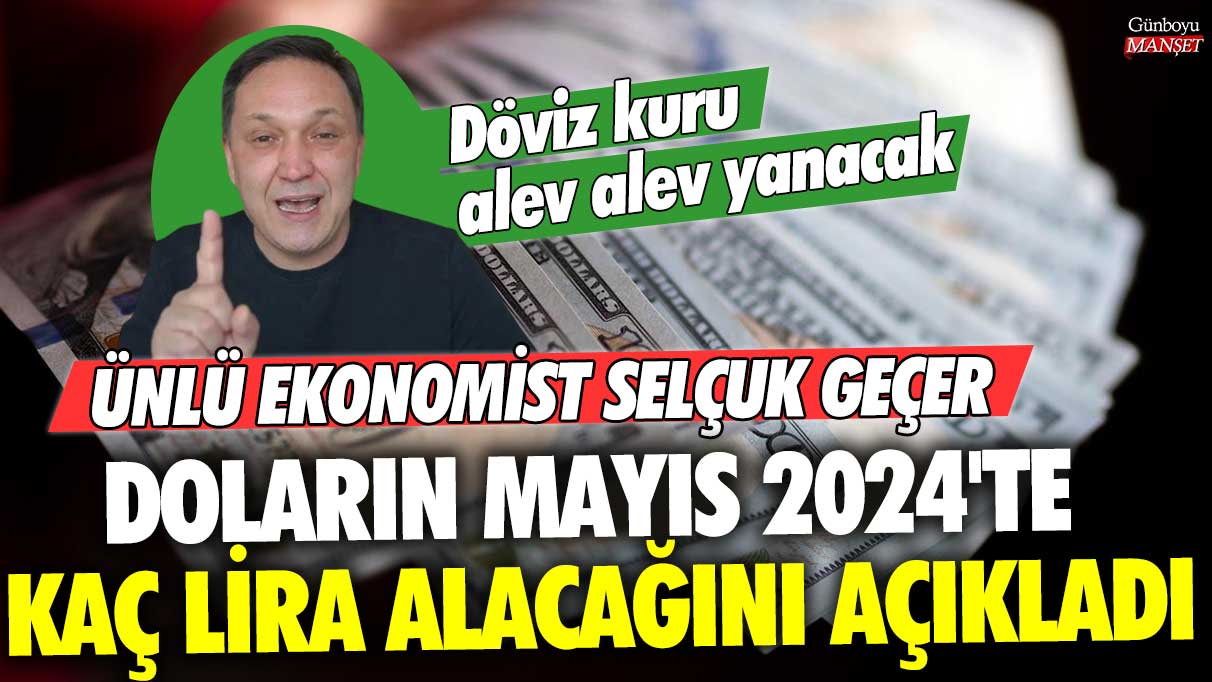 Ekonomist Selçuk Geçer, doların Mayıs 2024’te kaç lira olacağını açıkladı! Döviz kuru hareketli günler geçirecek