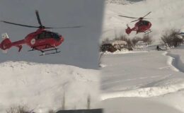 Miraç Efe Eren için ambulans helikopter kalktı