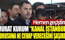 Murat Kurum’un ‘Kanal İstanbul’ sorusuna verdiği cevap şaşkınlık yarattı: Konuyu hemen geçiştirdi…