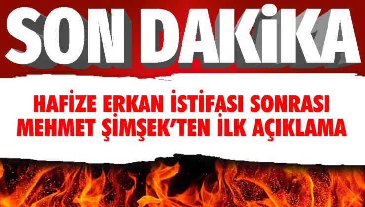 Hafize Erkan’ın istifasının ardından Mehmet Şimşek’ten ilk açıklama geldi