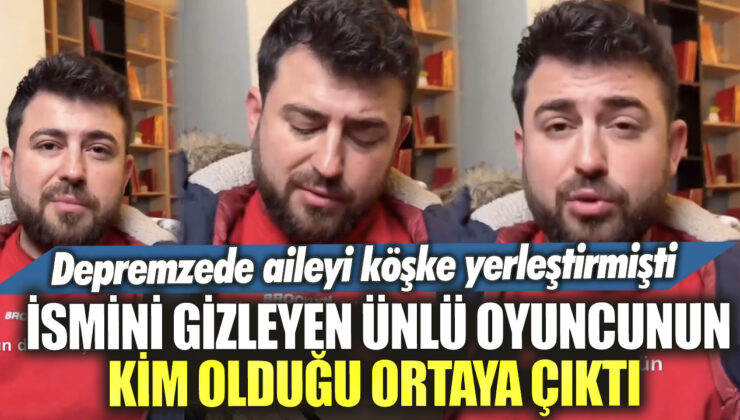 Depremzede ailenin, İstanbul’da bir köşke yerleştirilmesiyle ilgili bilinmeyen ünlü oyuncunun kimliği ortaya çıktı!