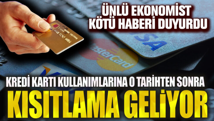 Ünlü ekonomist Kerin Rota’dan kredi kartı kullanımlarına kısıtlama haberleri Geldi!