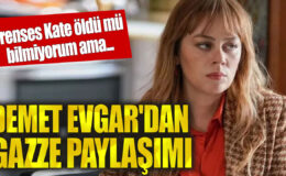 Demet Evgar’dan Gazze’ye Destek Yumruk Gibi Paylaşım!