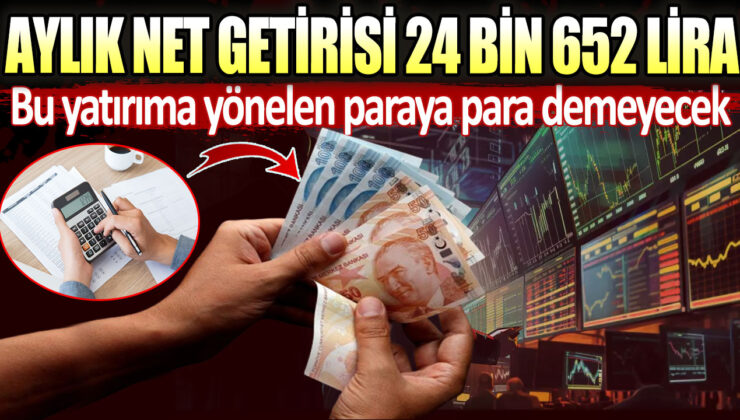 Aylık Net Getirisi 24 Bin 212 Lira! Bu Yatırıma Yönelen Para Aydınlatıyor!