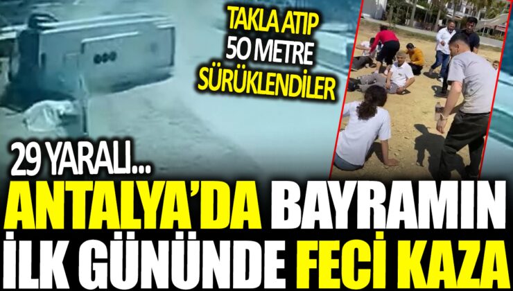 Otel Servisi ile Otomobil Çarpıştı: 50 Metre Sürüklendi!