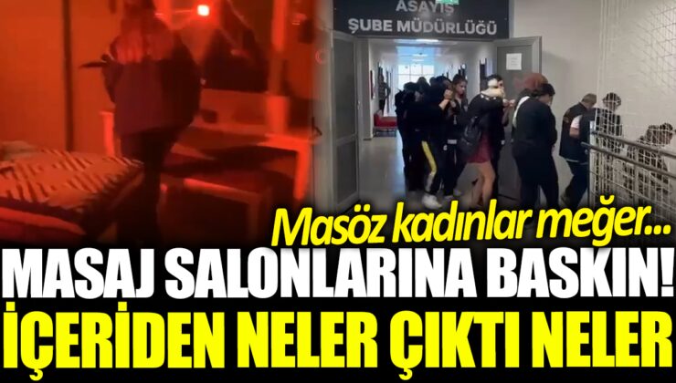 Çorlu’da Masaj Salonlarındaki Fuhuş Operasyonu! 33 Şüpheli Yakalandı