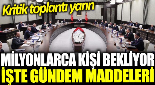 Cumhurbaşkanlığı Kabinesi Yarın Toplanıyor: Ekonomi ve Eğitim Gündemde!